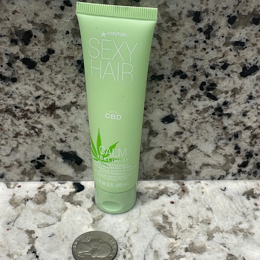 🌶5/$16 Sexy hair cbd calm strengthening self warming mask travel NWT